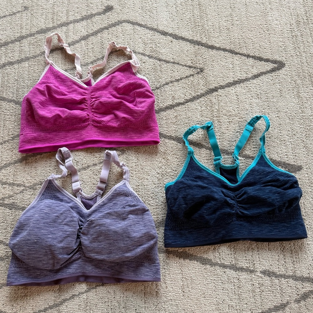 Old Navy Sports Bra Set - Pink, Purple, and Blue